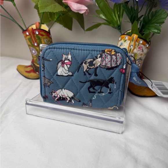 NWT Vera Bradley Cat’s Meow RFID Petite zip-around wallet - Picture 4 of 5